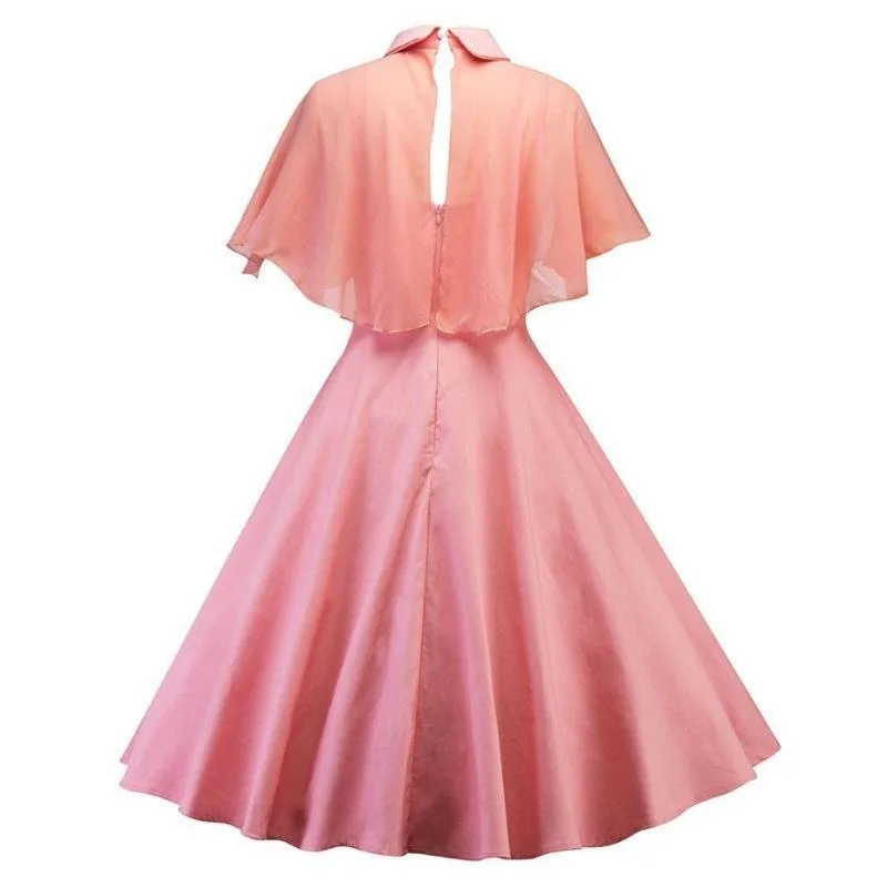 Aanzicht 2 — Jurk – vintage roze
