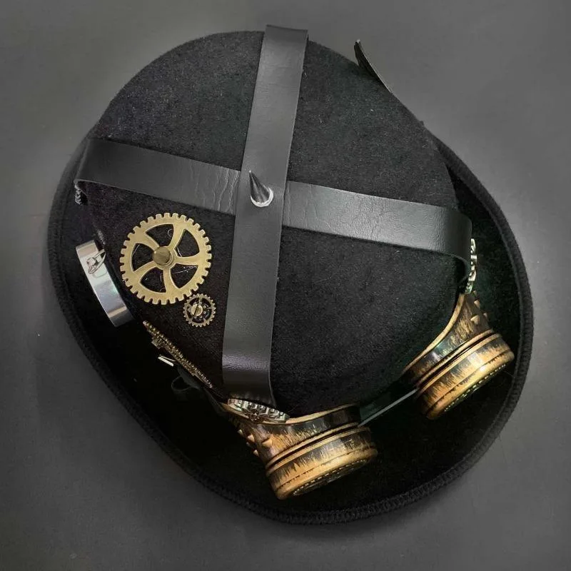 Aanzicht 6 — Steampunk hoed – met sierdetails