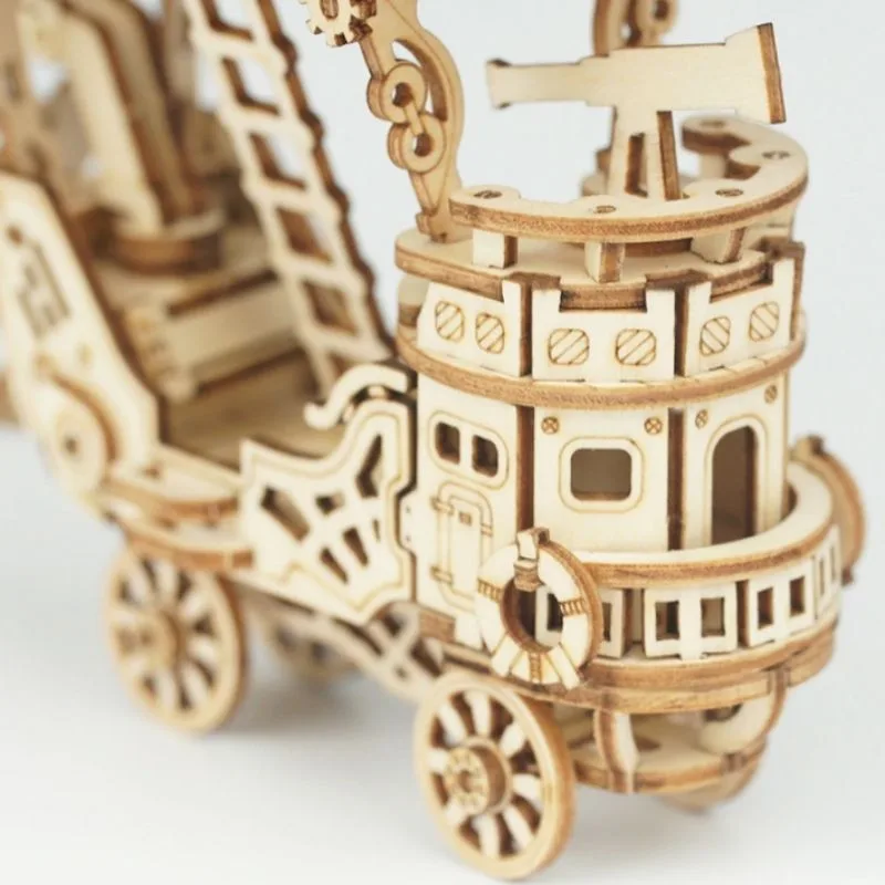 Aanzicht 5 — Steampunk modelbouwpakket – luchtschip Zeppelin