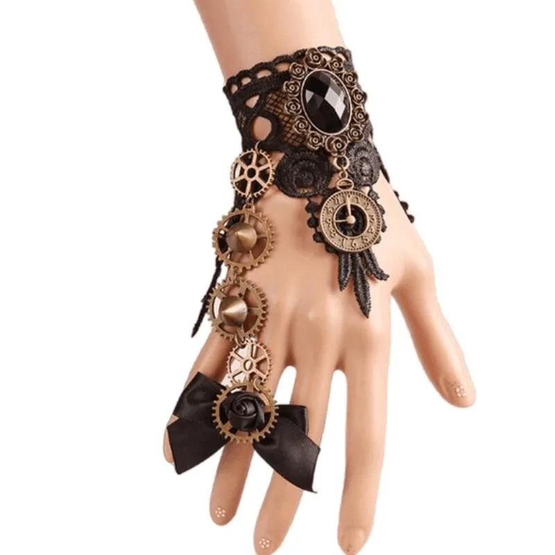Steampunk armband – tandwiel