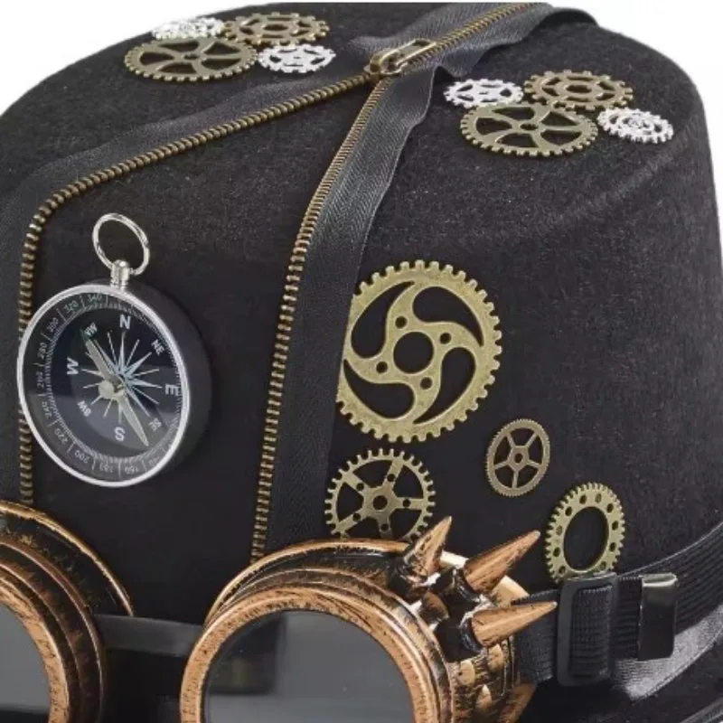 Aanzicht 6 — Steampunk hoed – revolutionair