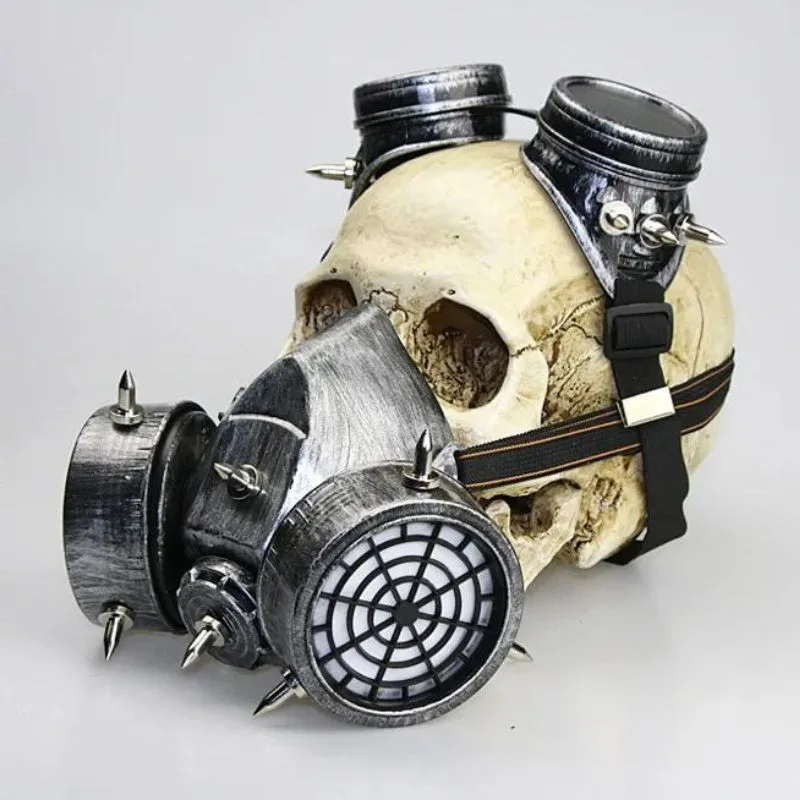 Aanzicht 7 — Steampunk gasmasker als kostuumaccessoire