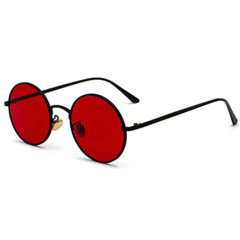 Zonnebril – vintage rood rond Zonnebril – vintage rood rond