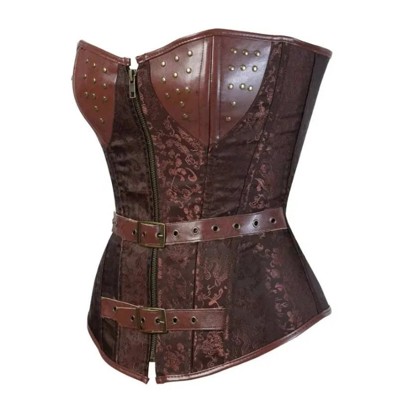 Aanzicht 2 — Steampunk korset – bustier