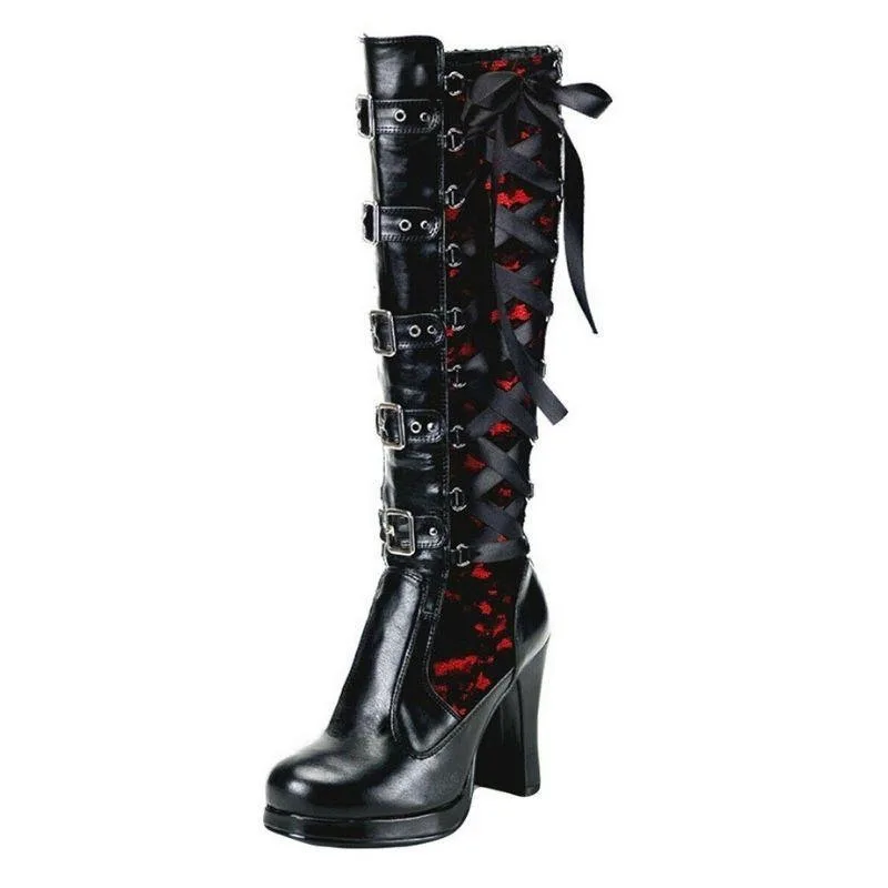 Aanzicht 6 — Steampunk laars – gothic