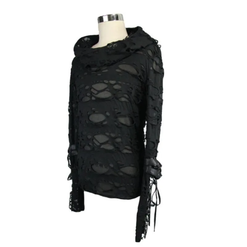 Aanzicht 4 — Trui voor heren – gothic met capuchon
