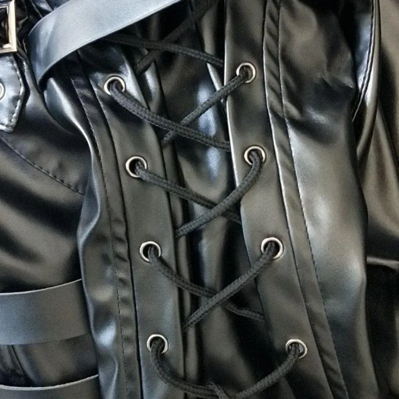 Aanzicht 3 — Steampunk jas – gothic van PU