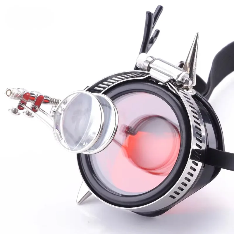 Aanzicht 6 — Steampunk gasmasker als kostuumaccessoire voor heren
