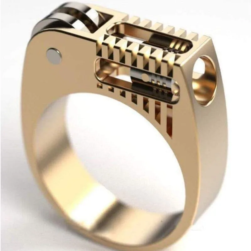 Steampunk ring – tandwielen