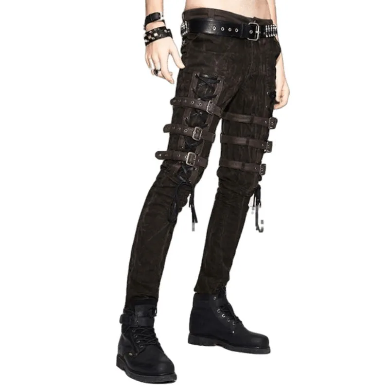Aanzicht 2 — Broek – punk bruin