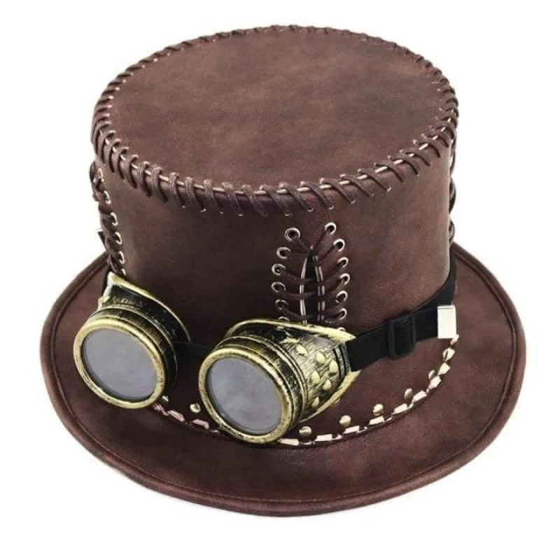 Aanzicht 5 — Steampunk hoed – van PU
