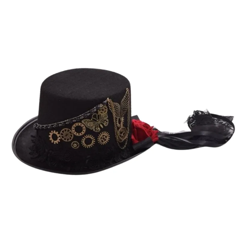 Steampunk hoed – gothic voor dames
