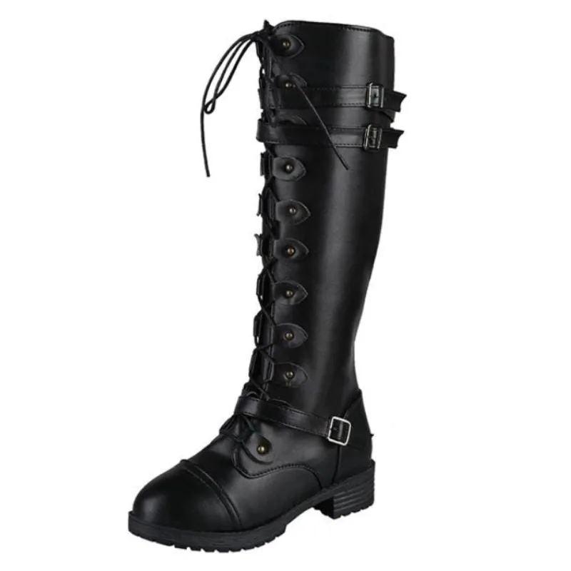 Steampunk laars – hoog plat