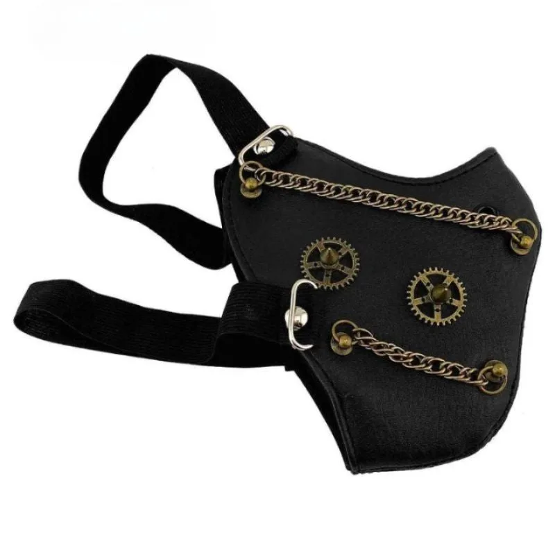 Aanzicht 5 — Steampunk mondmasker als kostuumaccessoire