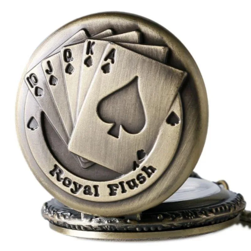 Aanzicht 3 — Steampunk zakhorloge – Poker – model 2