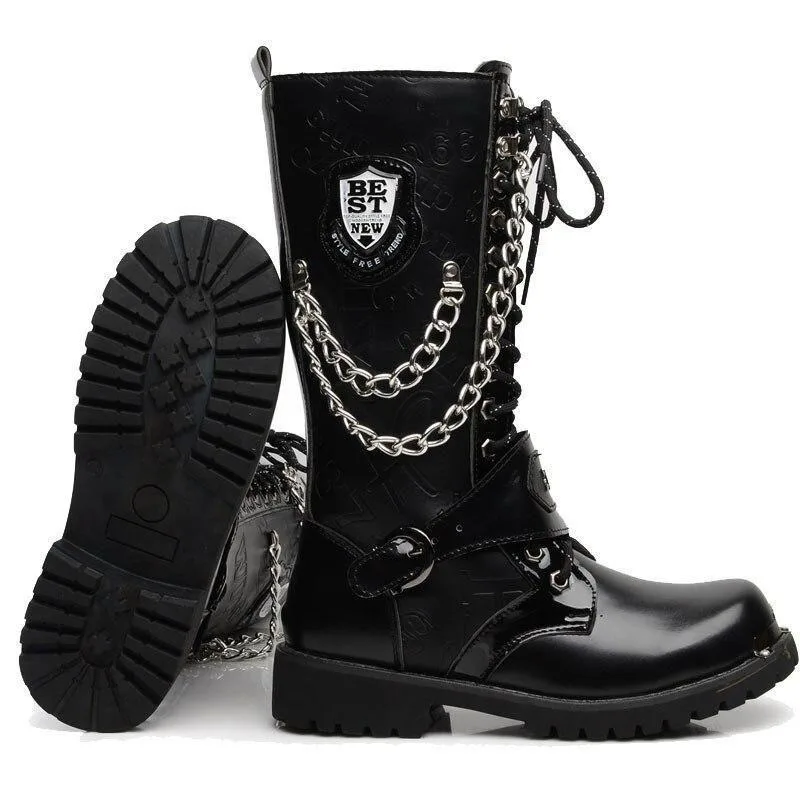 Aanzicht 4 — Steampunk laars – hoge schacht