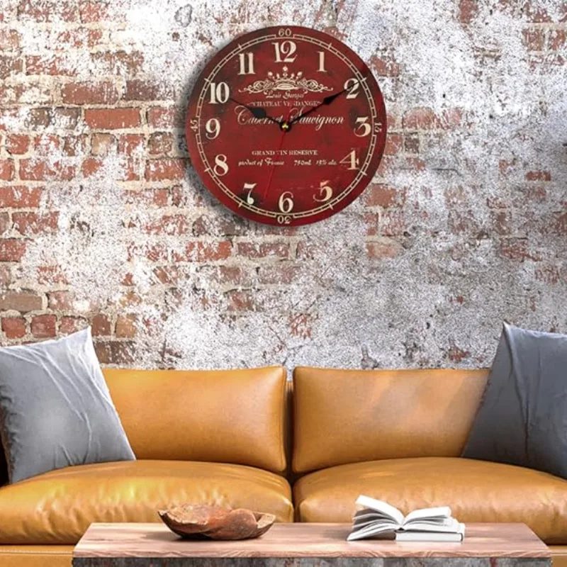Aanzicht 2 — Steampunk horloge – vintage rood