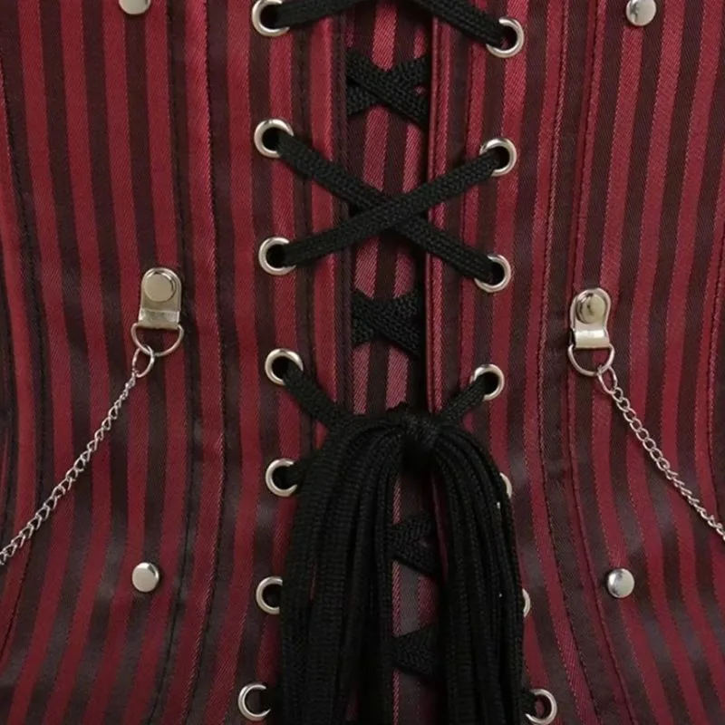 Aanzicht 4 — Steampunk korset – vintage tailleaccent