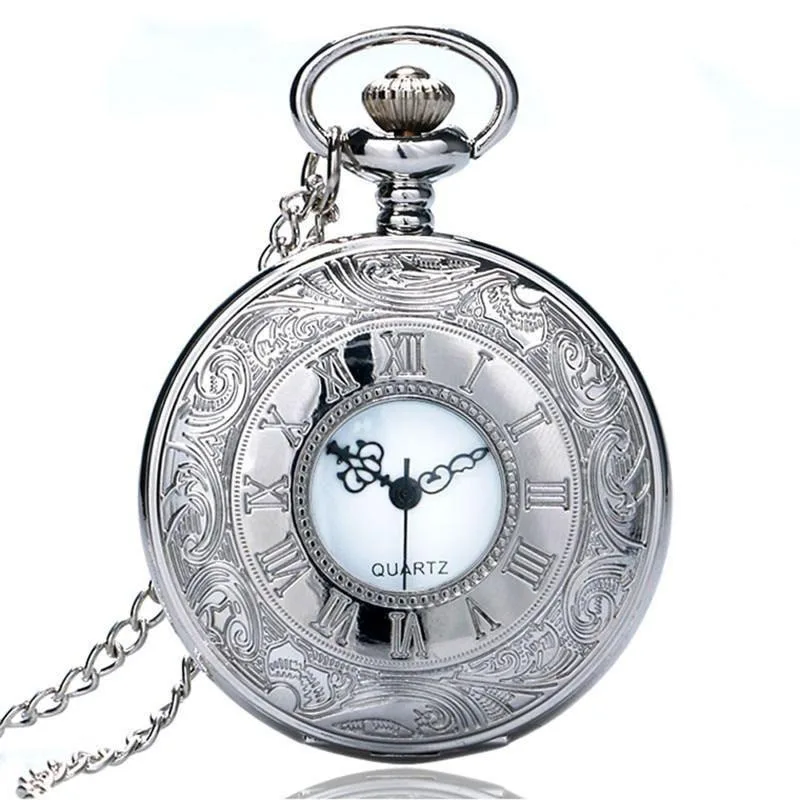 Zakhorloge voor dames – zilverkleurig antieke uitstraling