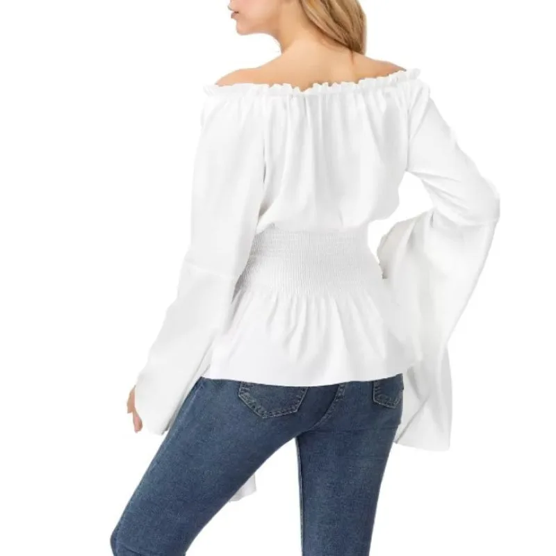 Aanzicht 3 — Blouse voor dames – renaissance