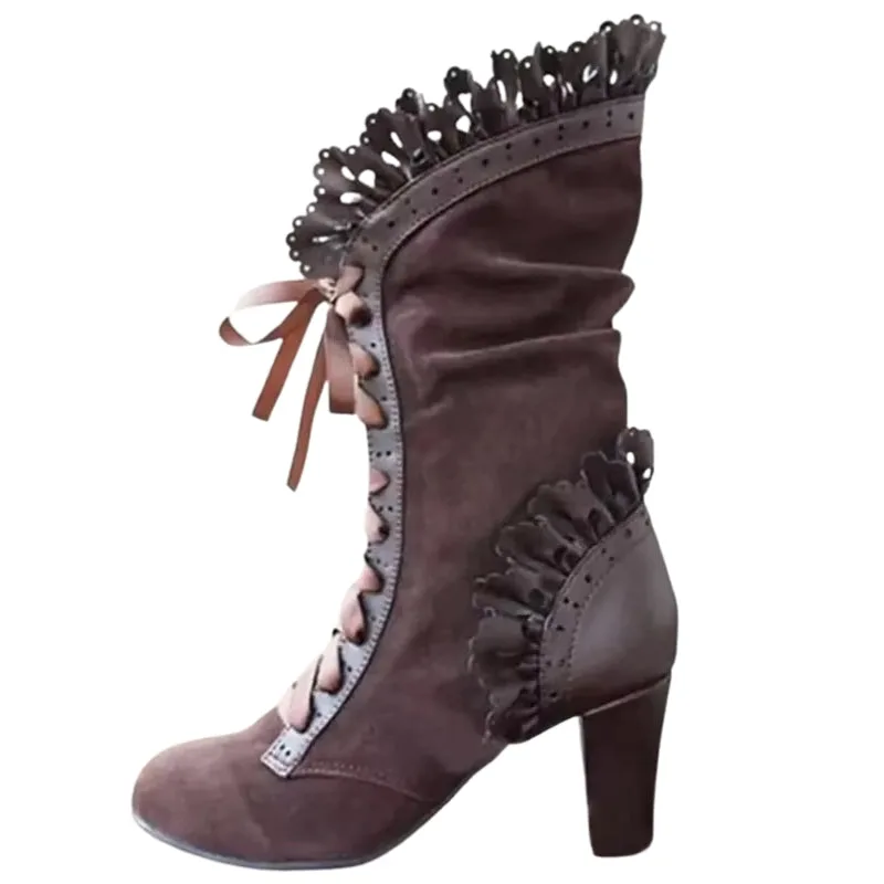 Aanzicht 11 — Steampunk enkellaarzen – Victoriaans