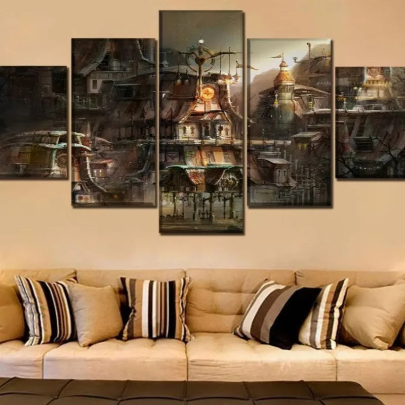 Aanzicht 2 — Wanddecoratie – landschap fantasy