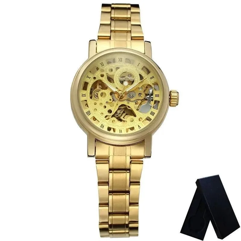 Aanzicht 3 — Skeleton horloge voor dames – met zichtbaar uurwerk