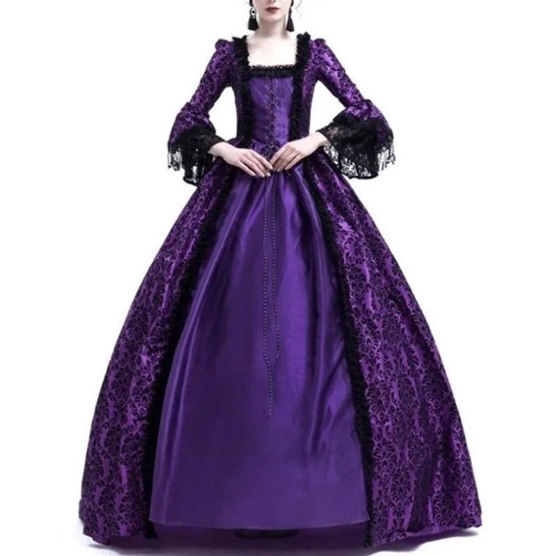 Steampunk bruidsjurk – gothic paars