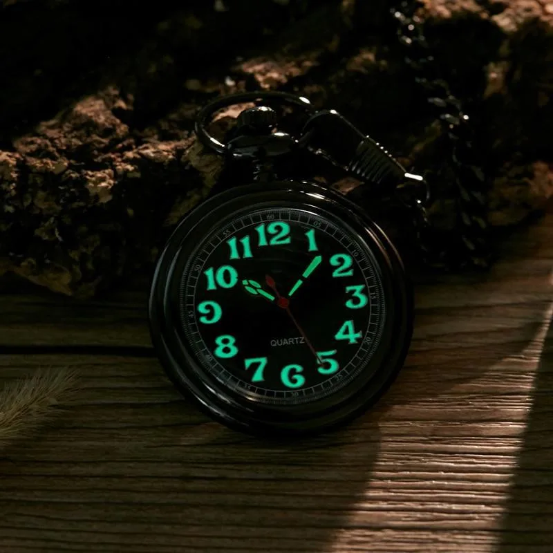 Aanzicht 4 — Steampunk zakhorloge – met Arabische cijfers