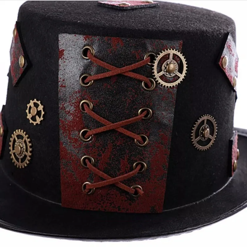 Aanzicht 3 — Steampunk hoed – in antieke uitstraling