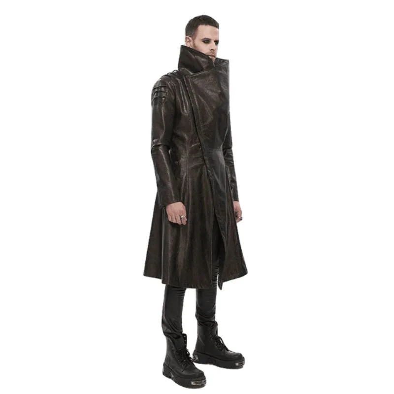 Aanzicht 3 — Steampunk mantel – lange bruin
