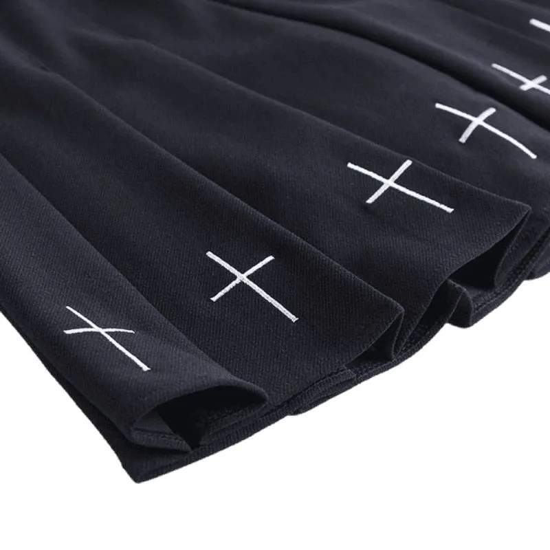 Aanzicht 3 — Rok – kort gothic zwart