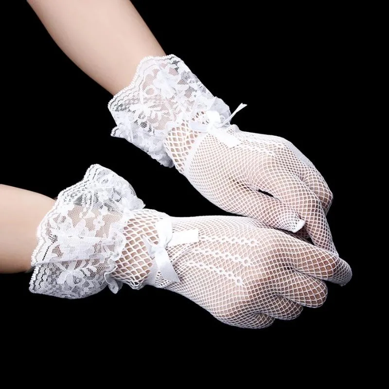 Aanzicht 2 — Handschoen – kant wit