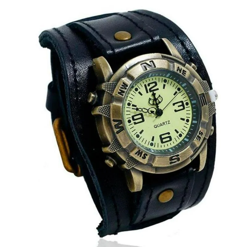 Aanzicht 4 — Steampunk polshorloge voor heren