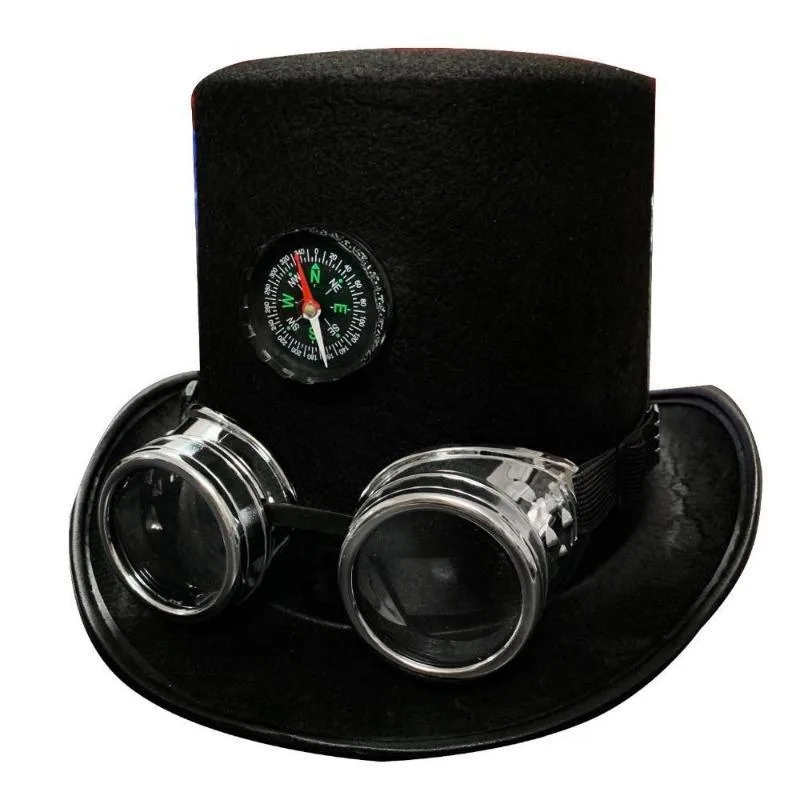 Aanzicht 4 — Steampunk hoed – vilt