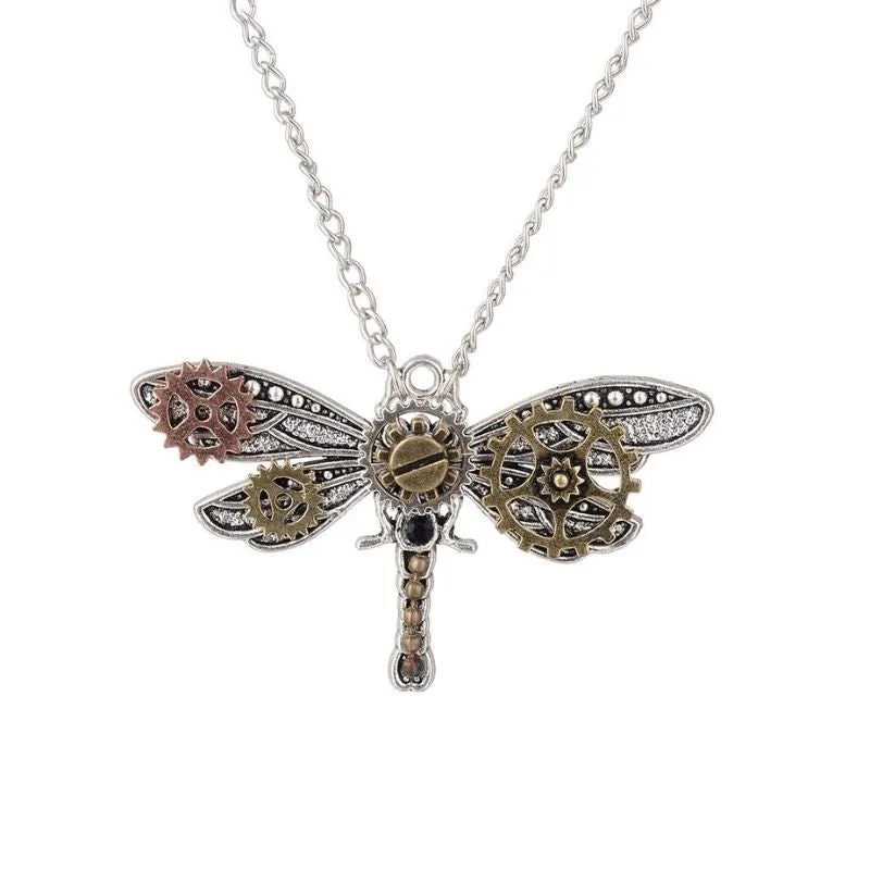 Aanzicht 5 — Steampunk halsketting – vlinder