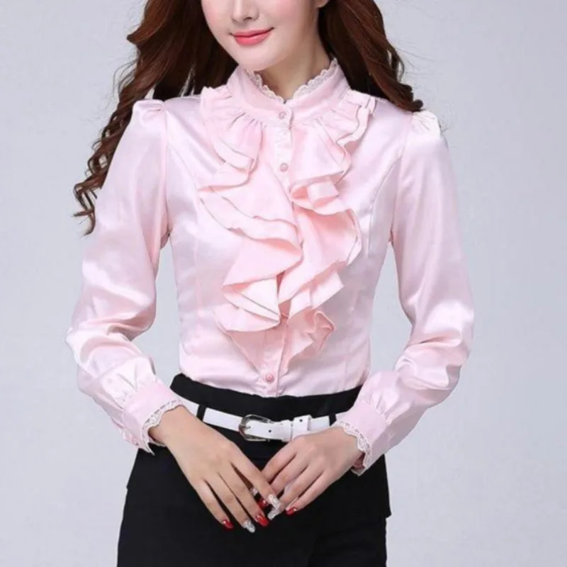 Aanzicht 7 — Blouse voor dames – jabotkraag