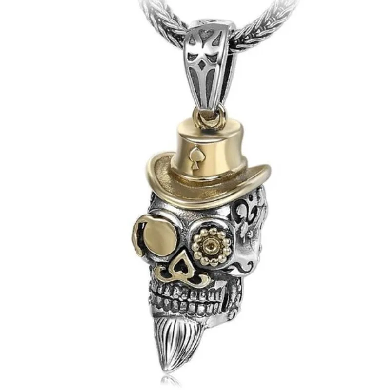 Steampunk halsketting – schedel