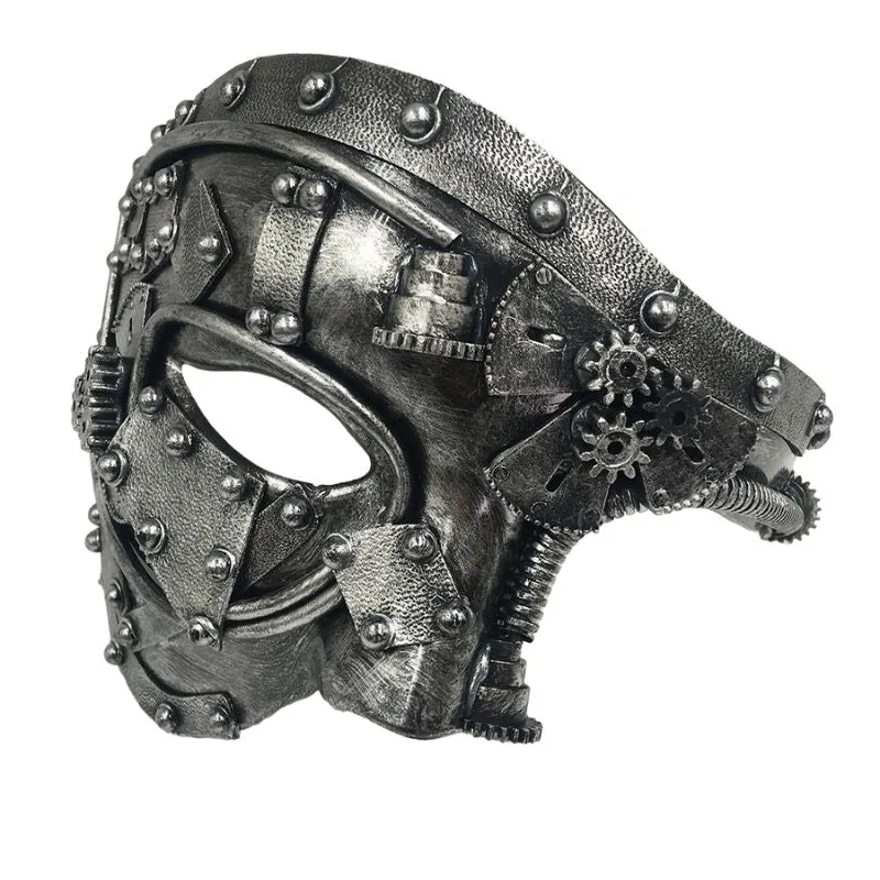 Aanzicht 2 — Steampunk masker – Venetiaans