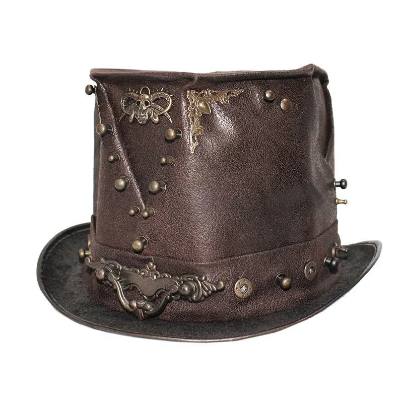 Steampunk hoed – gothic voor heren, 15 cm