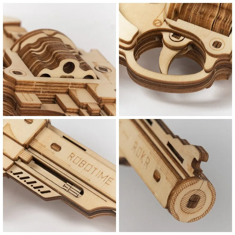 Aanzicht 4 — Pistoolmodel – hout doe-het-zelf