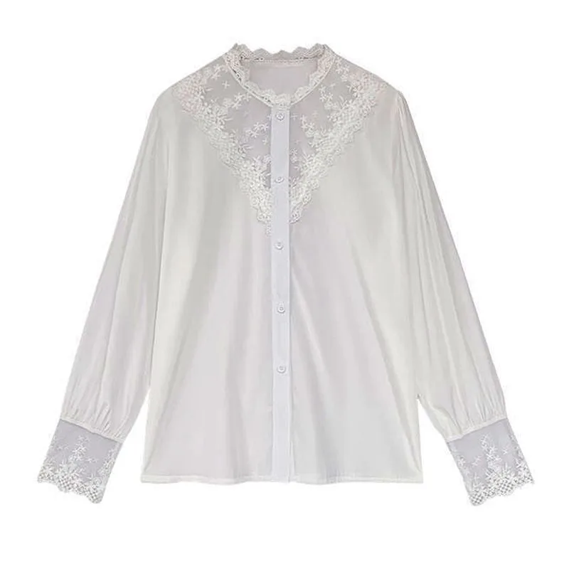 Blouse – wit Victoriaans