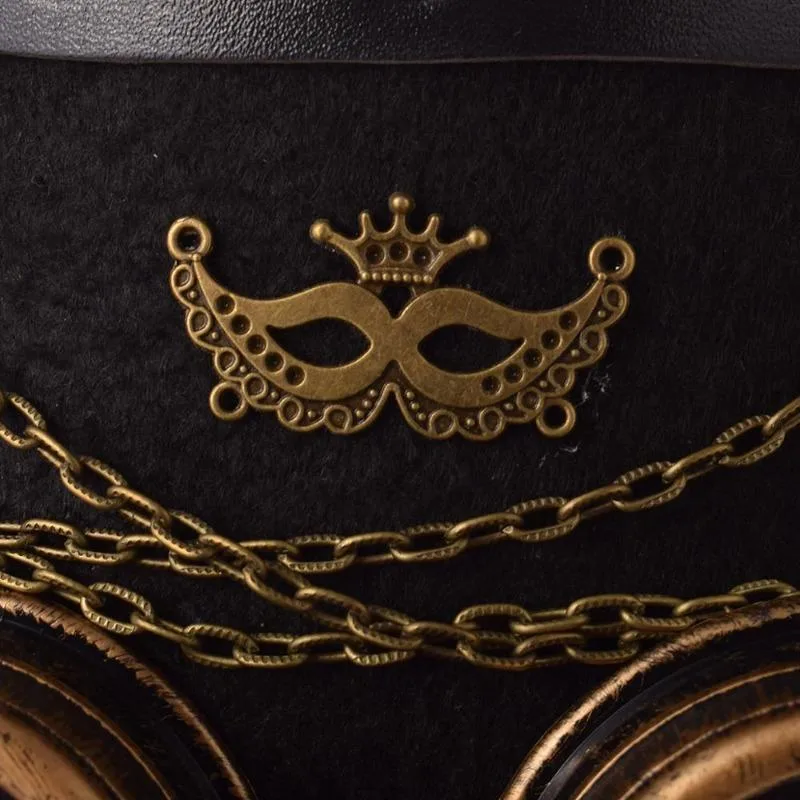 Aanzicht 5 — Steampunk hoed – hoge hoed Cabaret