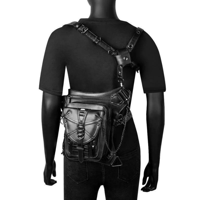 Aanzicht 2 — Steampunk tas – riem