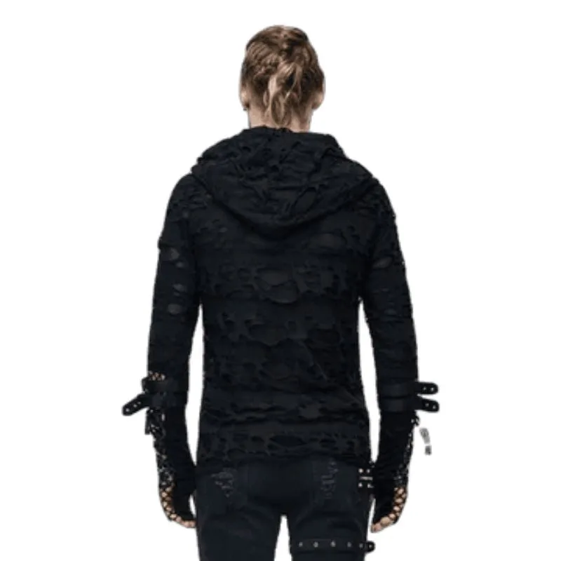 Aanzicht 3 — Trui voor heren – gothic met capuchon