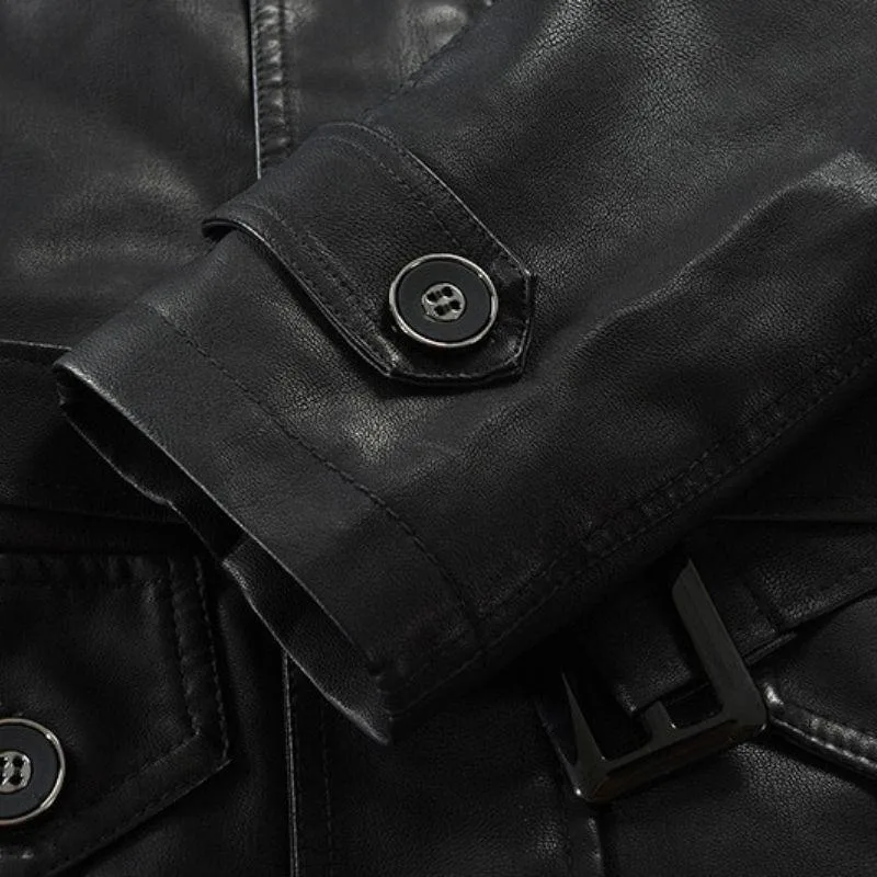 Aanzicht 6 — Steampunk jas voor heren – van PU