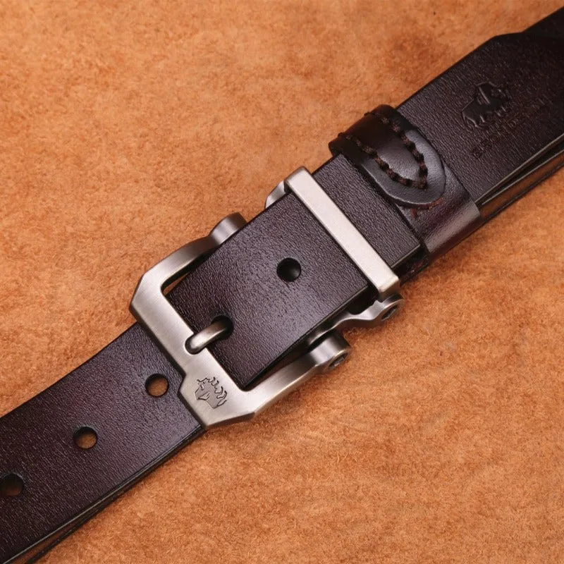 Aanzicht 2 — Steampunk riem voor heren – leer