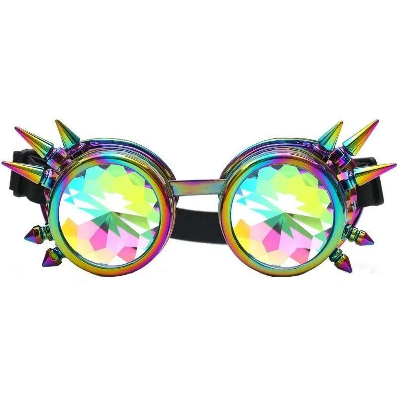 Aanzicht 4 — Steampunk kaleidoscoopbril – met klinknagels