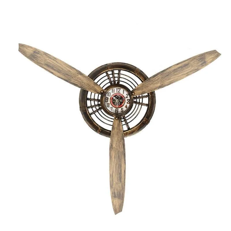 Steampunk horloge – vliegtuigpropeller