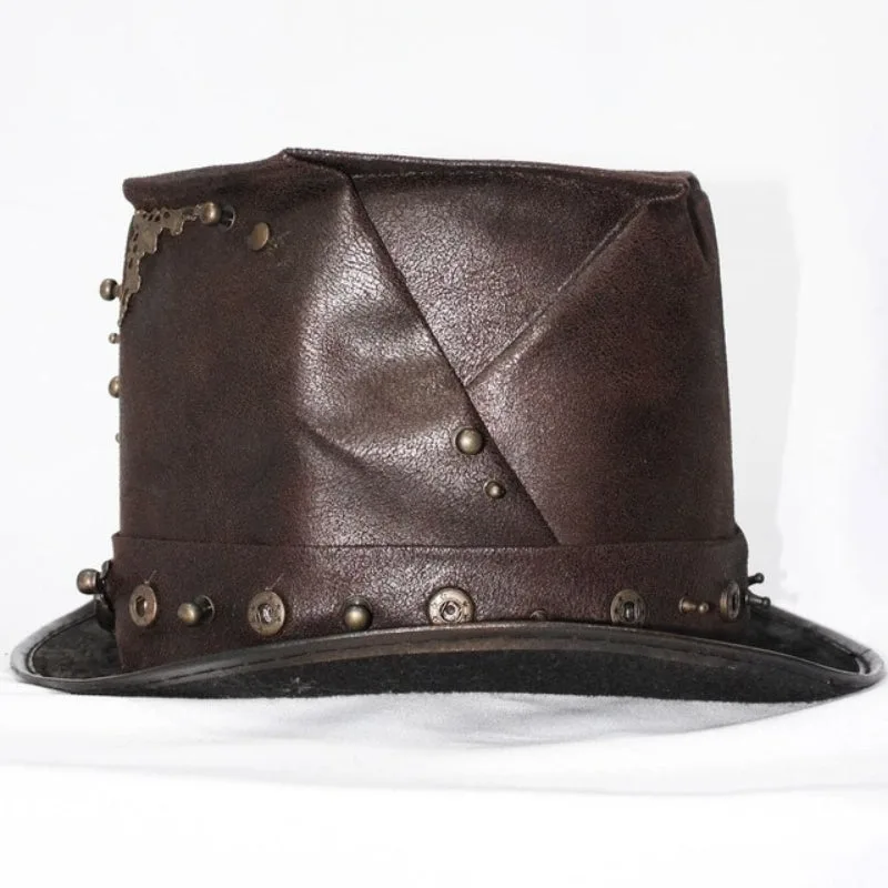 Aanzicht 7 — Steampunk hoed – gothic voor heren, 15 cm